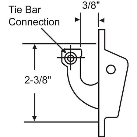 Strybuc LOCKING CAM WHITE 3/8 34-83-3